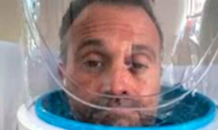 QUÉ ES EL CASCO “HELMET” QUE LE PUSIERON A SERGIO LAPEGÜE PARA RESPIRAR MEJOR.