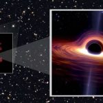 El Telescopio James Webb de la NASA fotografió al agujero negro más antiguo jamás visto en plena deglución