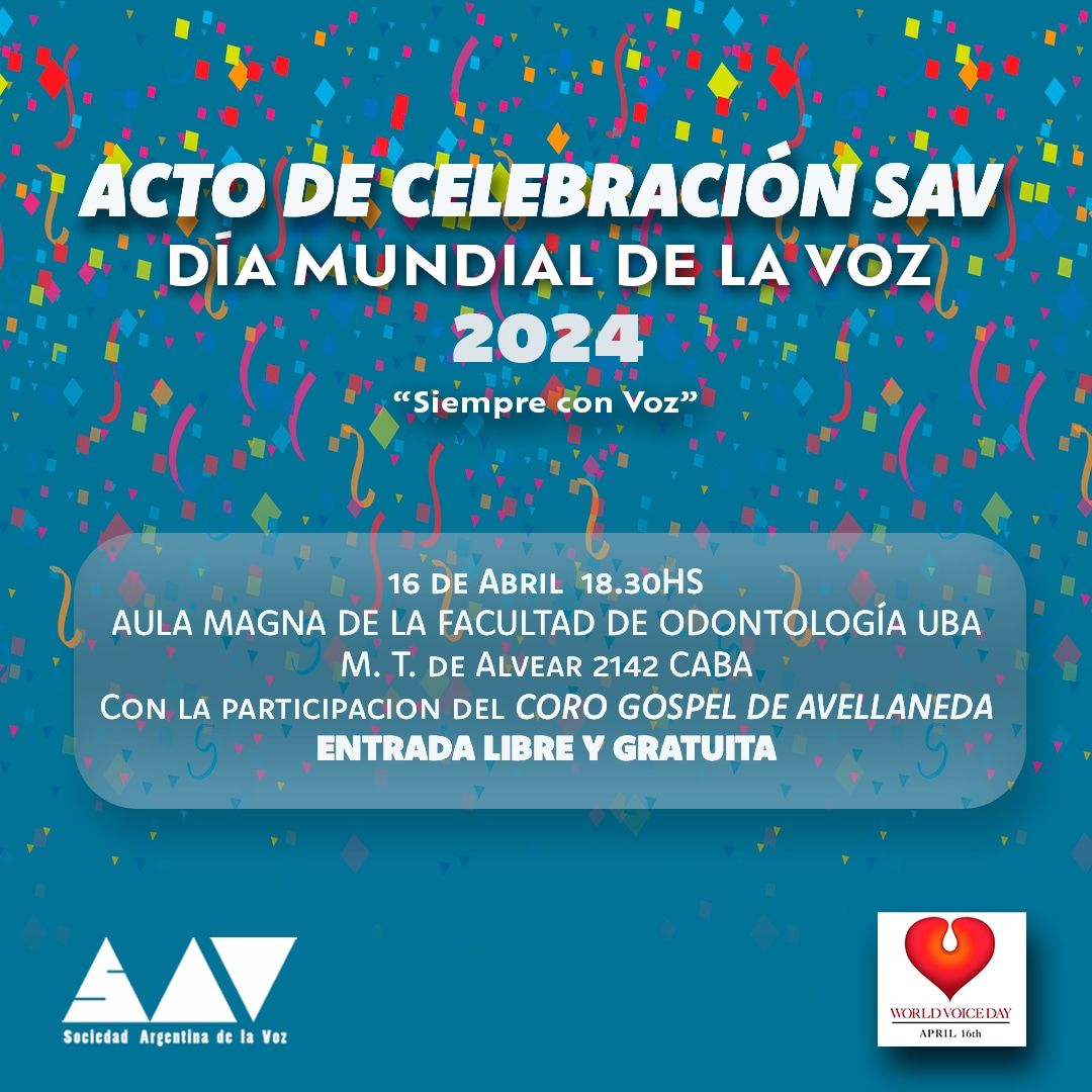 ACTO DE CELEBRACIÓN SAV Día Mundial de la Voz 2025 Portal de Noticias Ciencia, Salud y