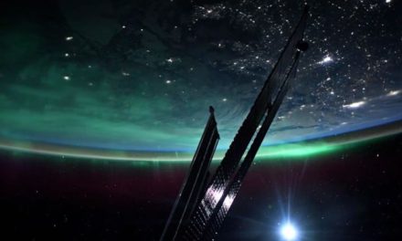 Las impactantes imágenes de las auroras boreales vistas desde la Estación Espacial Internacional