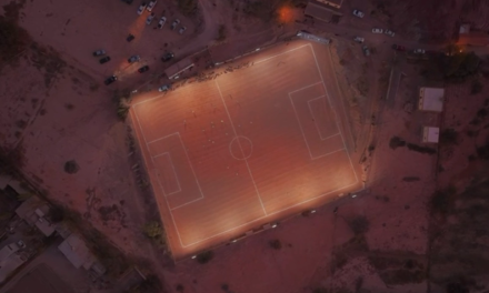 Fundación River Plate iluminó la cancha del Club Atlético Santa Rosa en Purmamarca